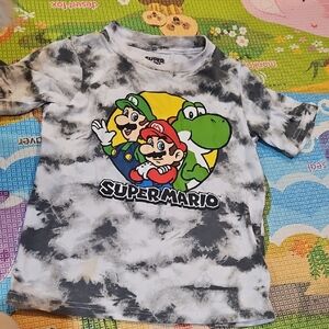 Nintendo Black and White Super Mario Short Sleeve Tee